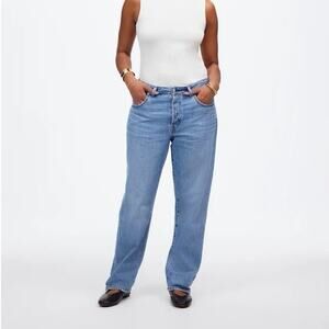 NWT Madewell The Curvy Dean Easy Straight Jean Northridge Wash: Airy Edition 29